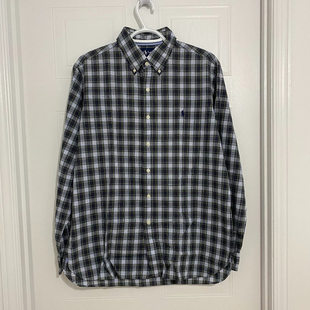 Ralph Lauren Custom Fit Men's Long Sleeve Size Large